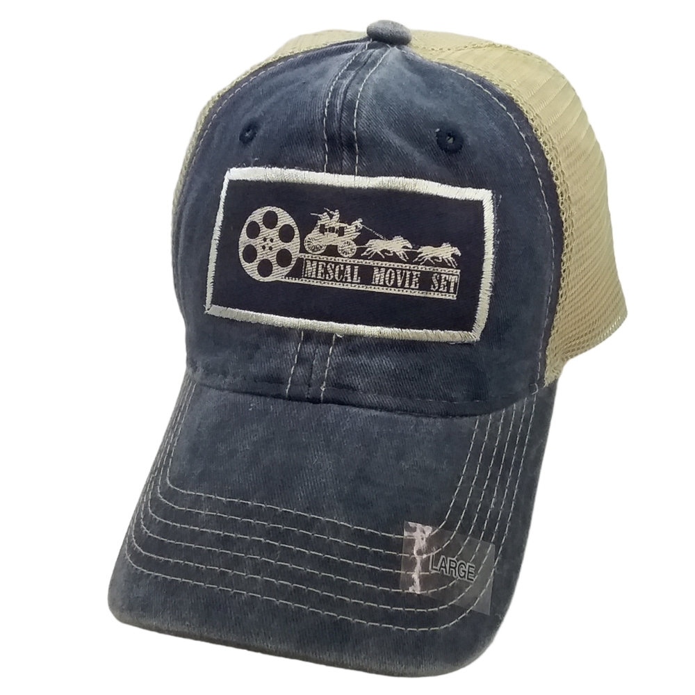 Mescal Movie Set Arizona Cap Hat Adult Trucker Mesh Back Snapback Blue